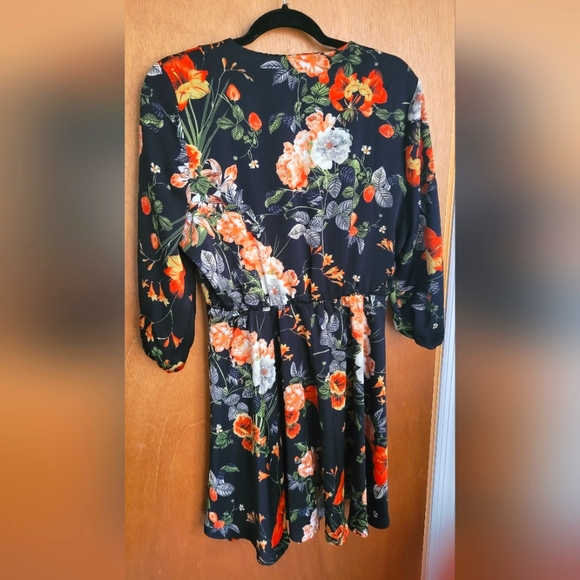 Fall Floral Dress - Picture 2 of 3